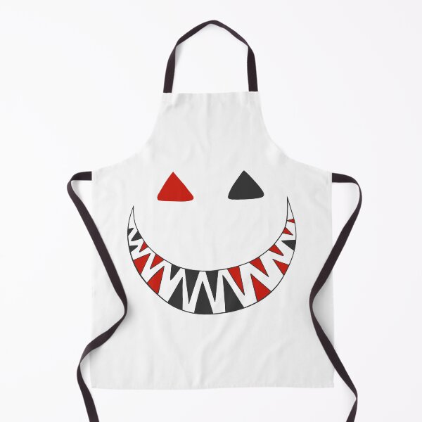Item preview, Halloween toothy grin face dark gray and red designed and sold by ArtfulBonBon.
