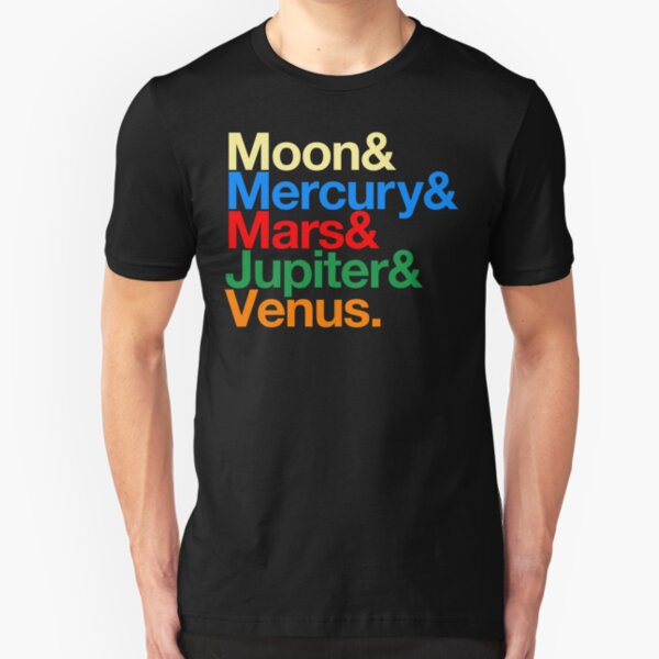 Sailor Senshi x Helvetica (Color) Slim Fit T-Shirt