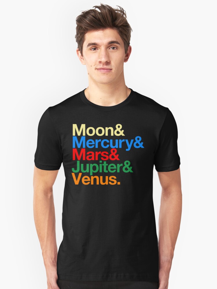 Alternate view of Sailor Senshi x Helvetica (Color) Slim Fit T-Shirt