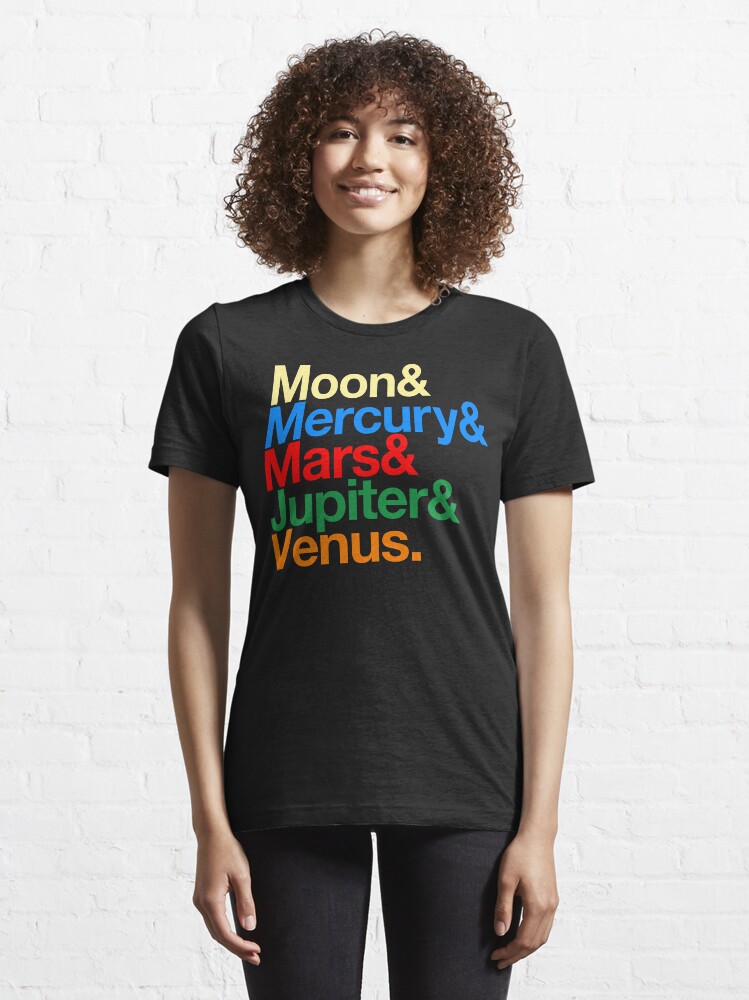 Thumbnail 6 of 7, Essential T-Shirt, Sailor Senshi x Helvetica (Color) designed and sold by merimeaux.