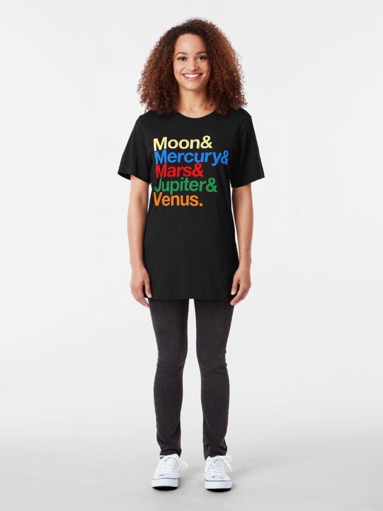 Alternate view of Sailor Senshi x Helvetica (Color) Slim Fit T-Shirt