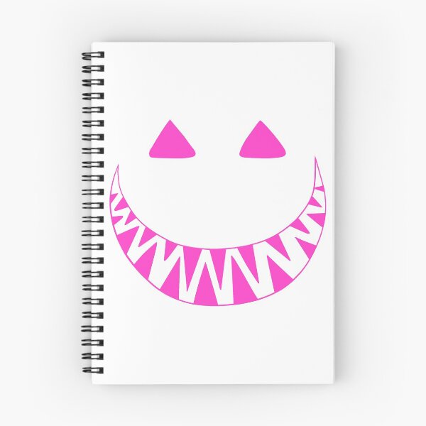 Item preview, Halloween toothy grin face pink designed and sold by ArtfulBonBon.