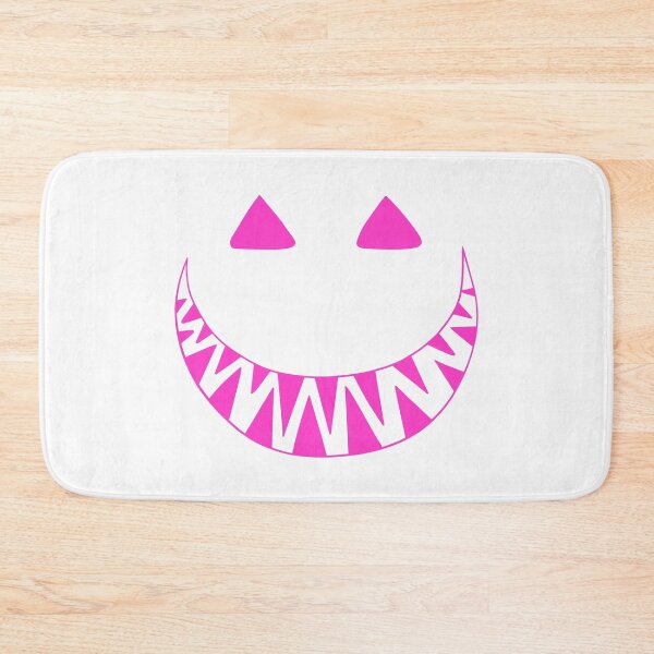 Item preview, Halloween toothy grin face pink designed and sold by ArtfulBonBon.