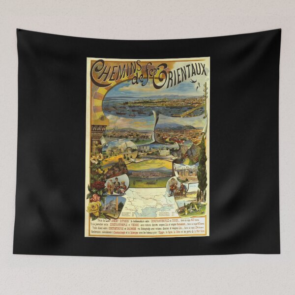 Item preview, Chemin de fer Orienteuax retro poster designed and sold by CorasPosters.
