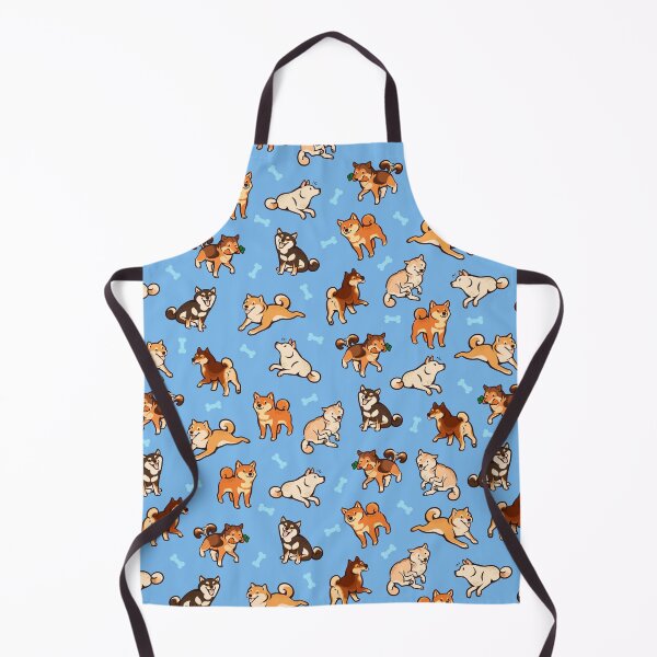 Item preview, shibes in light blue designed and sold by Colordrilos.
