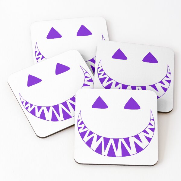 Item preview, Halloween toothy grin face purple designed and sold by ArtfulBonBon.