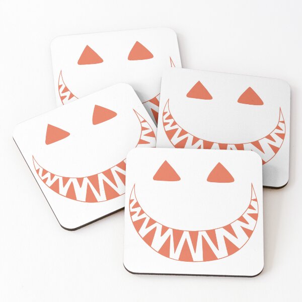 Item preview, Halloween toothy grin face orange designed and sold by ArtfulBonBon.