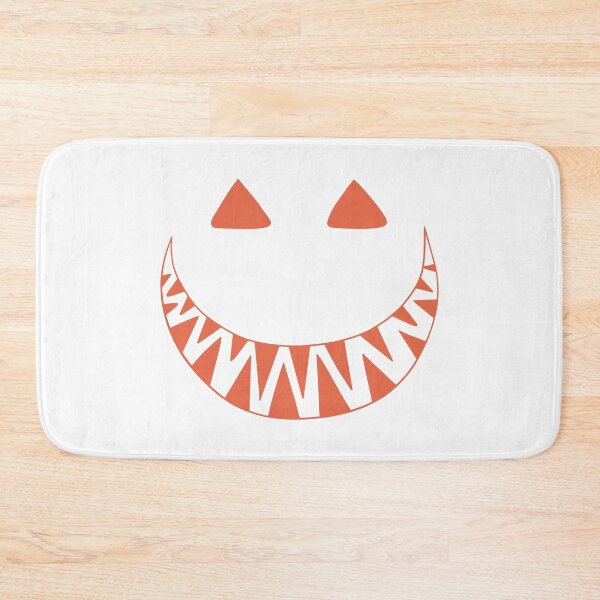 Item preview, Halloween toothy grin face orange designed and sold by ArtfulBonBon.