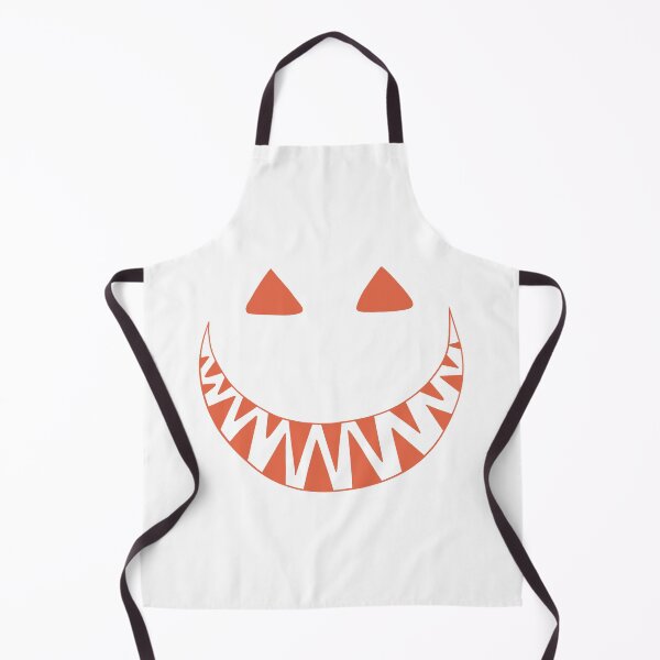 Item preview, Halloween toothy grin face orange designed and sold by ArtfulBonBon.