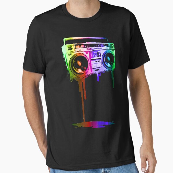 Item preview, Melting Boombox (digital rainbow color) designed and sold by ROBOTFACE T-Shirts.