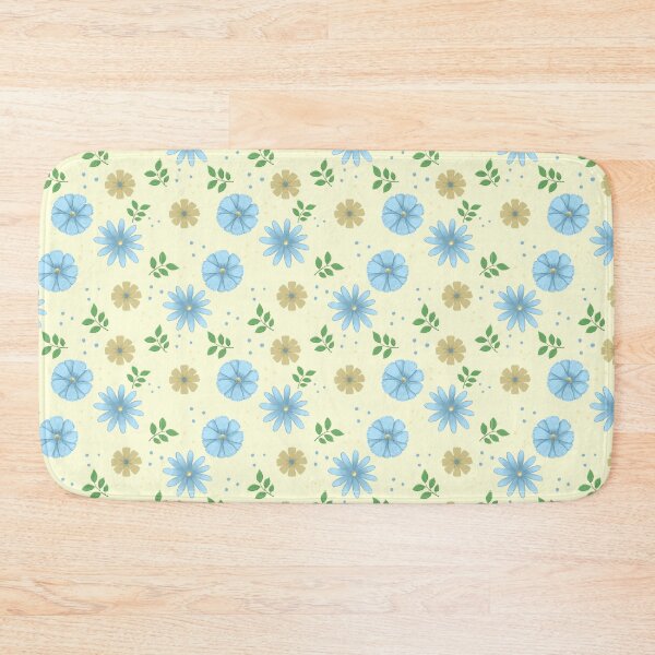 Item preview, light blue and yellow flowers designed and sold by PagesbyMags.