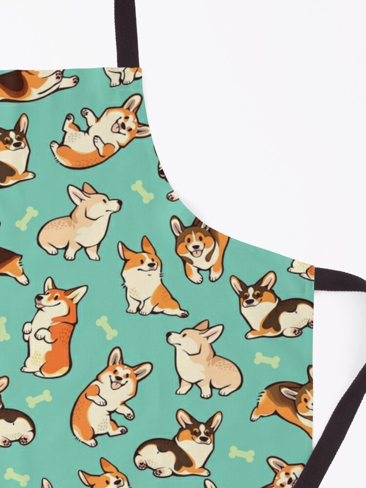 Jolly corgis in green Zipper Pouch for Sale by Colordrilos