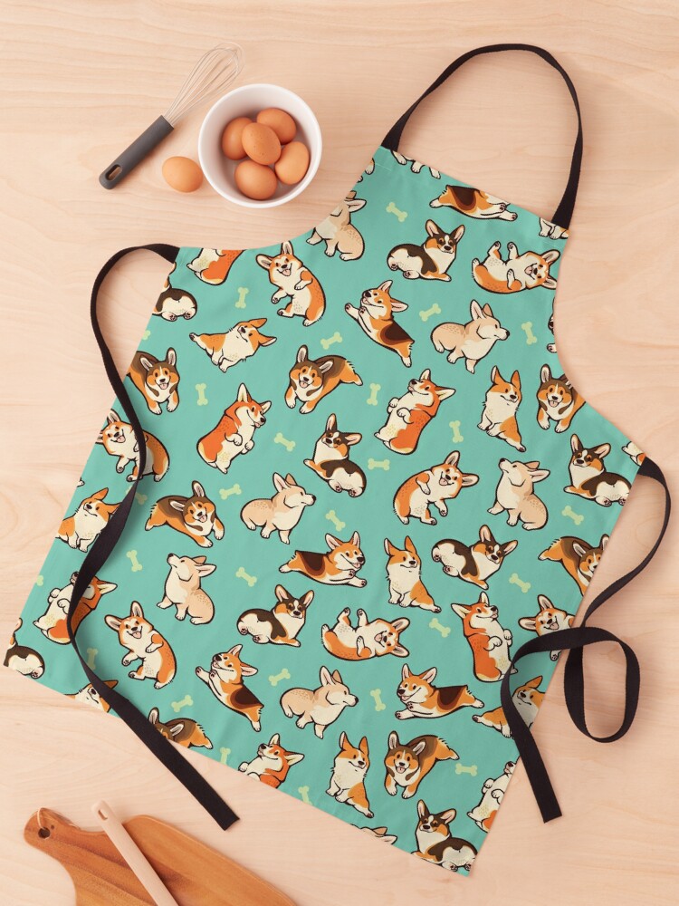 Jolly corgis in green Zipper Pouch for Sale by Colordrilos