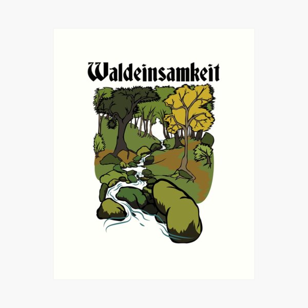 Waldeinsamkeit Kunstdruck