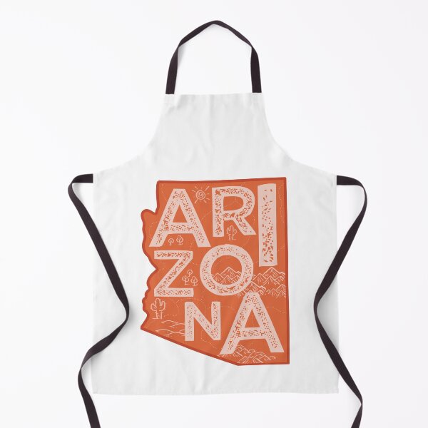 Item preview, Arizona Map Typography Red designed and sold by HelloGentry.
