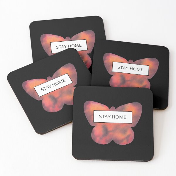Item preview, A Part Together Game - STAY HOME - mottled orange & purple designed and sold by Jenni Ivins.