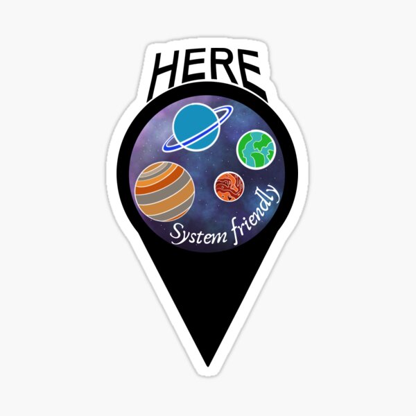 Here it is friendly system - Objects Sticker