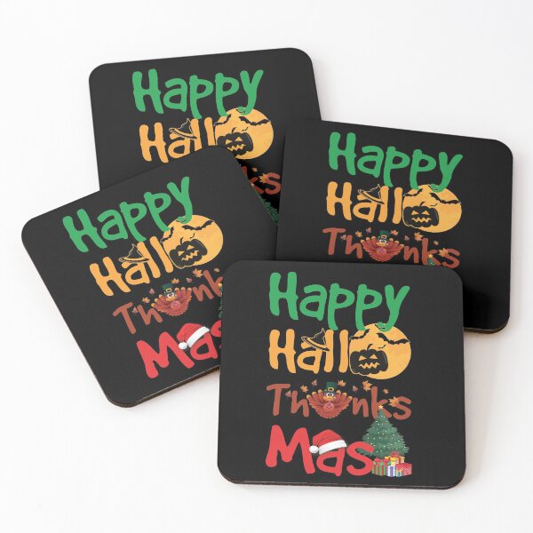 Item preview, Happy Hallothanksmas Halloween Thanksgiving Christmas Gift designed and sold by LifeQuotes.