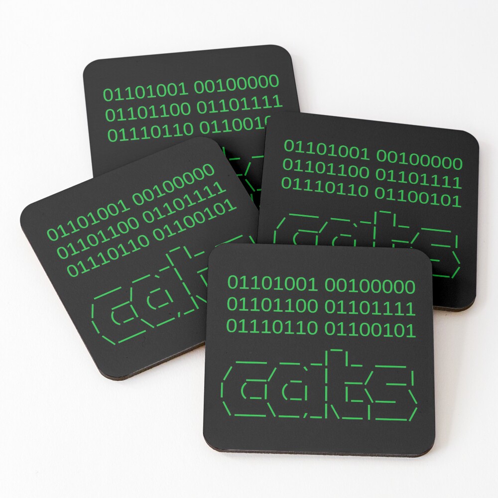 Item preview, Coasters (Set of 4) designed and sold by MeowMerch.