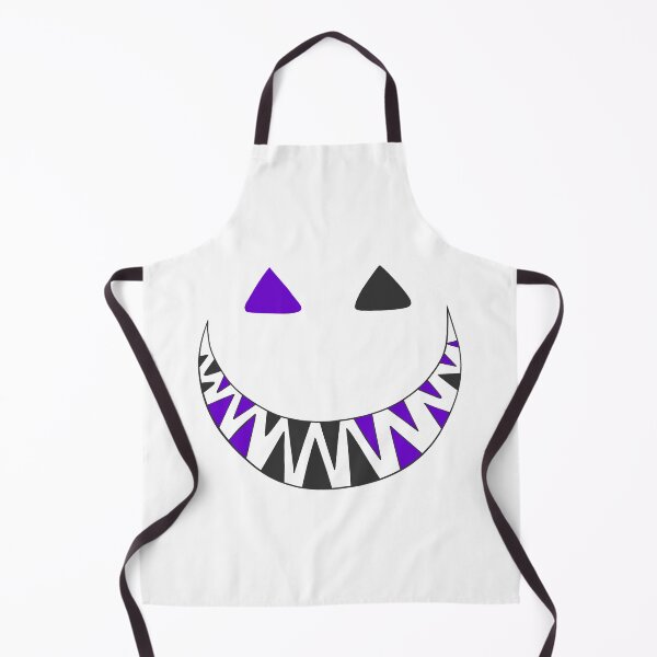 Item preview, Halloween toothy grin face dark gray and purple designed and sold by ArtfulBonBon.