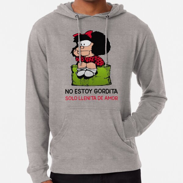 Mafalda Quino Comics Lightweight Hoodie