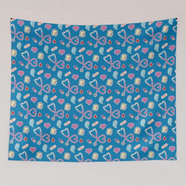 Item preview, Nursing Life – Med Print (teal) designed and sold by Pixelamity.