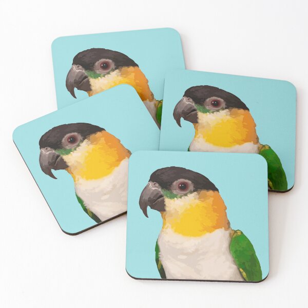 Item preview, Black-headed Caique parrot designed and sold by wendy4496.