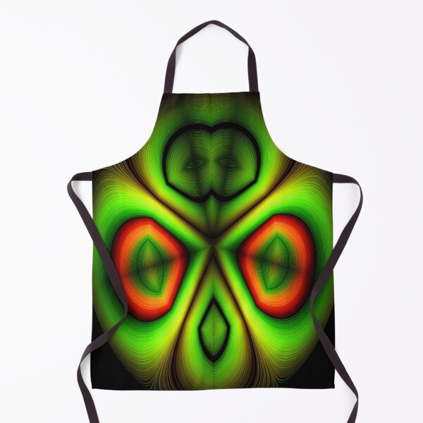 Item preview, Abstract neon green oval face designed and sold by Astralia.