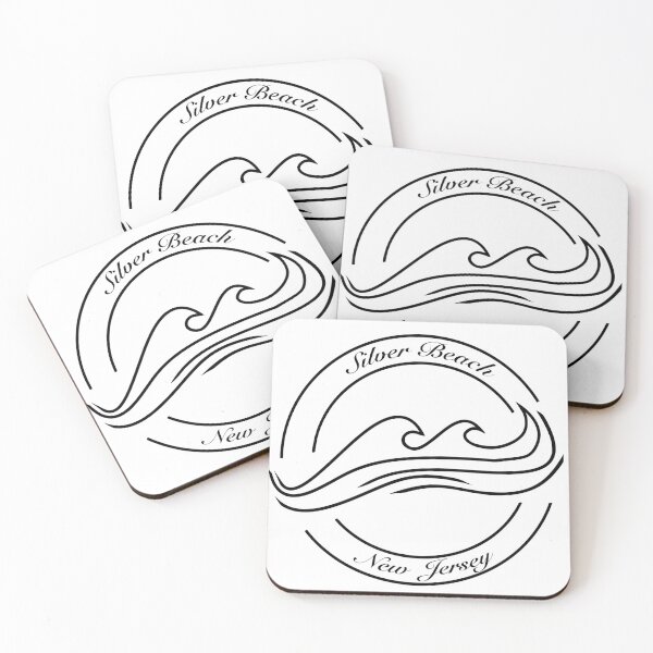 Item preview, Silver Beach Wave Circle - Black designed and sold by kelseybartels3.