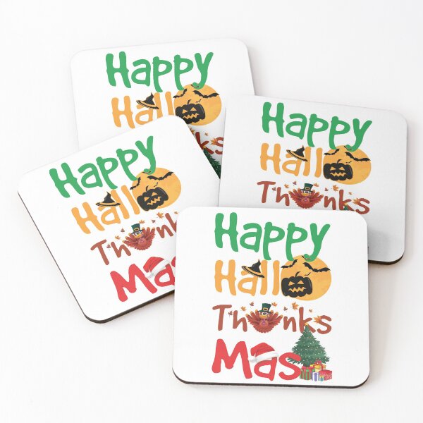 Item preview, Happy Hallothanksmas Halloween Thanksgiving Christmas Gift designed and sold by LifeQuotes.