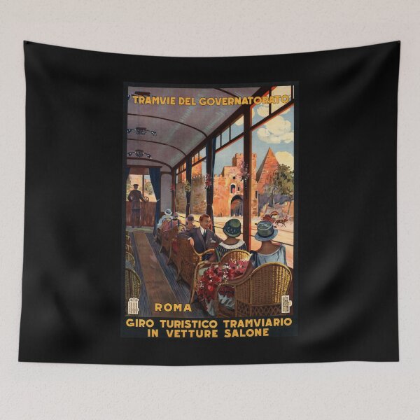 Item preview, Roma retro poster designed and sold by CorasPosters.