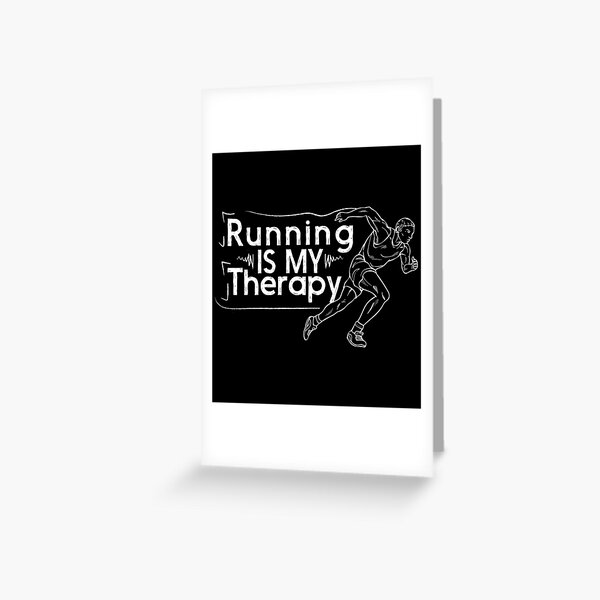Artikel-Vorschau von Laufen ist meine Therapie, coole Geschenkideen für Laufliebhaber, designt und verkauft von YerrouDesing.