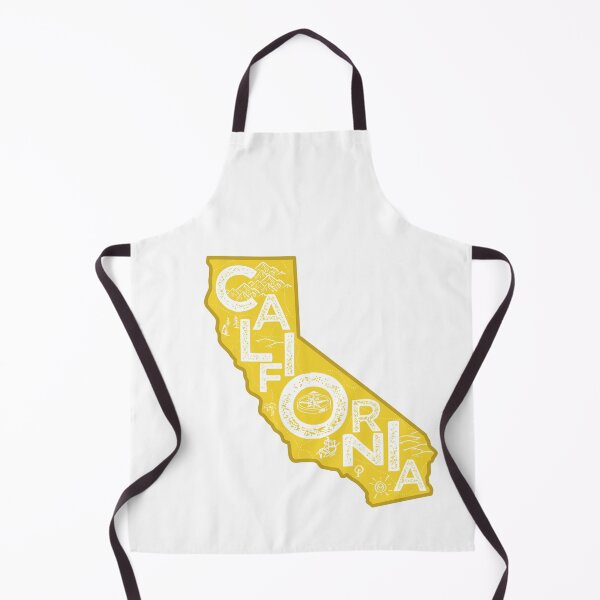 Item preview, California Map Typography Gold designed and sold by HelloGentry.