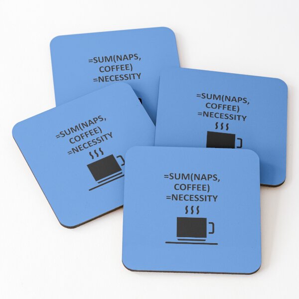 Item preview, Excel Sum, Naps and coffee are necessities designed and sold by stelsanc.