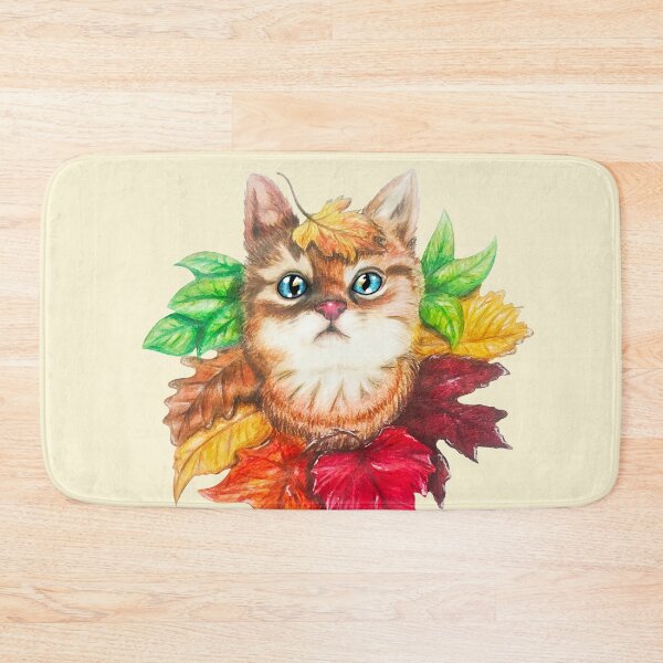 Item preview, Fall Leaves Cat designed and sold by Lady-Lilac.