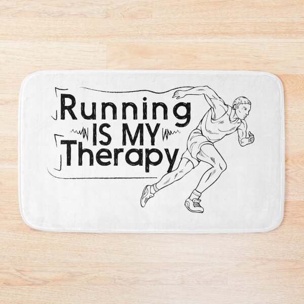 Item preview, Running Is My Therapy , cool gift ideas for Running lovers - white designed and sold by YerrouDesing.
