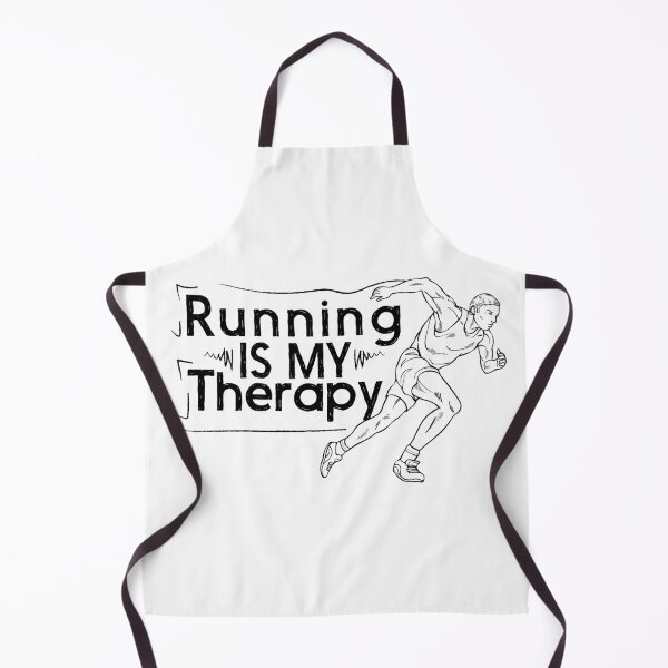 Item preview, Running Is My Therapy , cool gift ideas for Running lovers - white designed and sold by YerrouDesing.