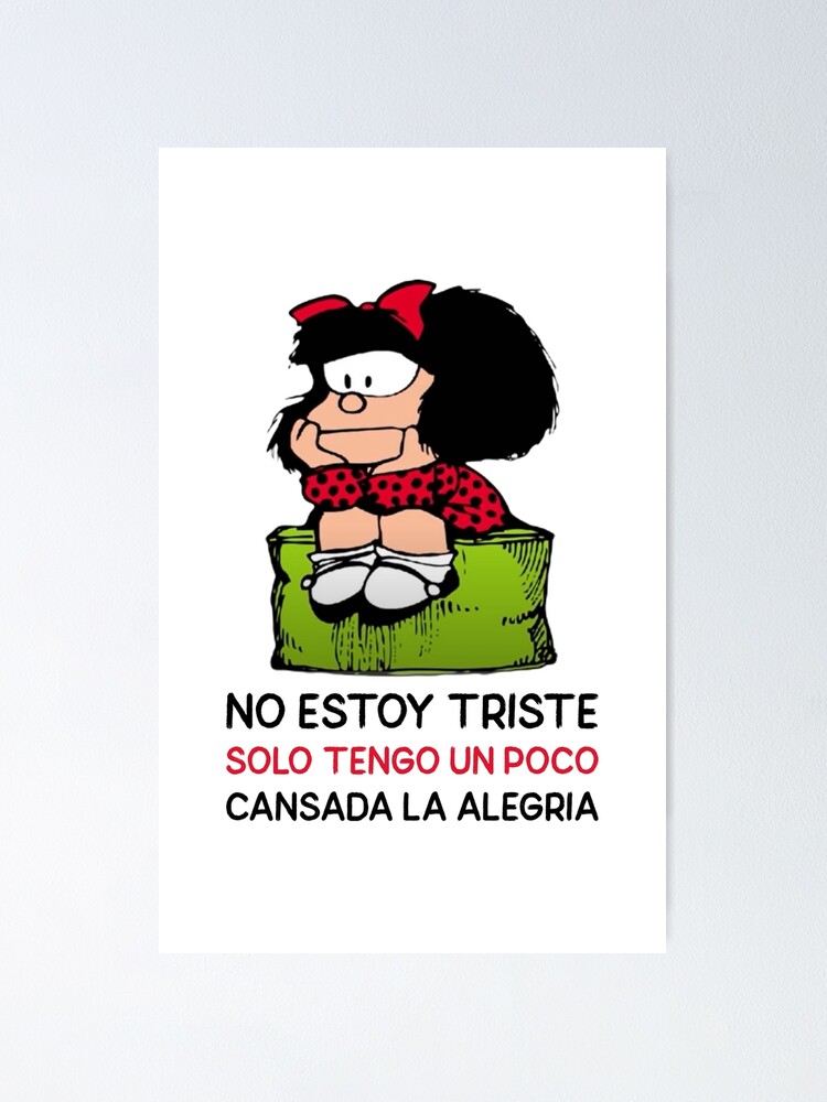 Mafalda Quino Comics Poster for Sale by Elena Bee