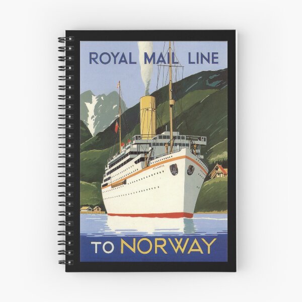 Item preview, Norway retro poster designed and sold by CorasPosters.
