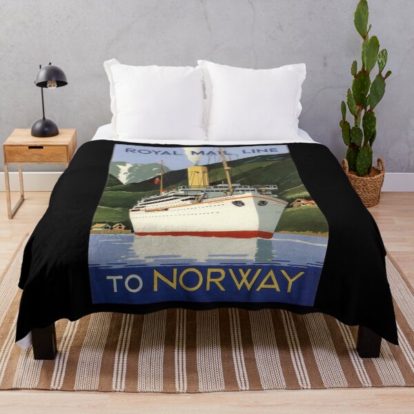 Item preview, Norway retro poster designed and sold by CorasPosters.