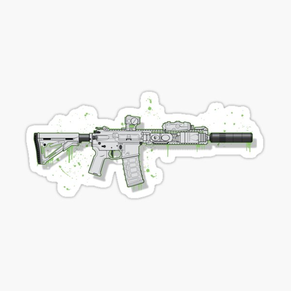 Vista previa del artículo con la obra «Mk-18», diseñado y vendido por OskarDesigns.
