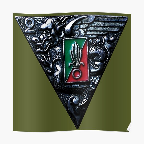 2e REP Französische Fremdenlegion, 2. Abzeichen des Fallschirmregiments Poster