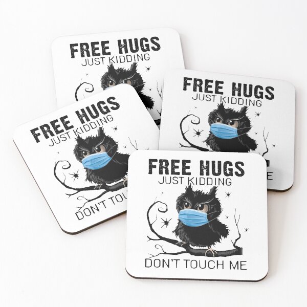 Item preview, Free hugs just kidding Dont touch me designed and sold by KathysRyan.