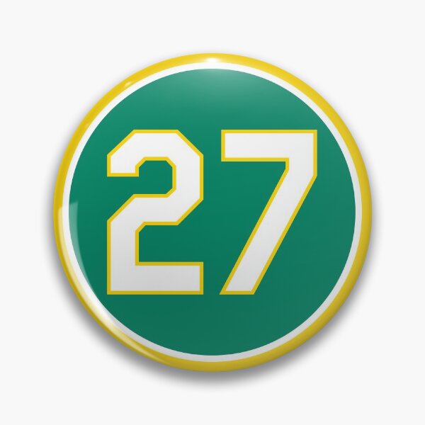 Item preview, Catfish Hunter #27 Jersey Number designed and sold by StickBall.
