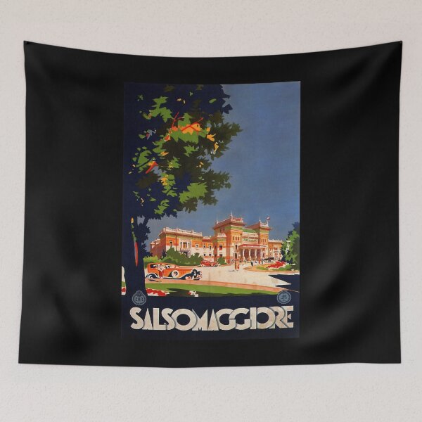 Item preview, Salsomaggiore retro poster designed and sold by CorasPosters.