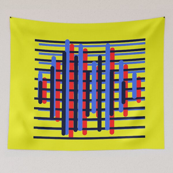 Item preview, eBuLLieNT BLue AND ReD LiNeS Poster designed and sold by Swooncake Press.