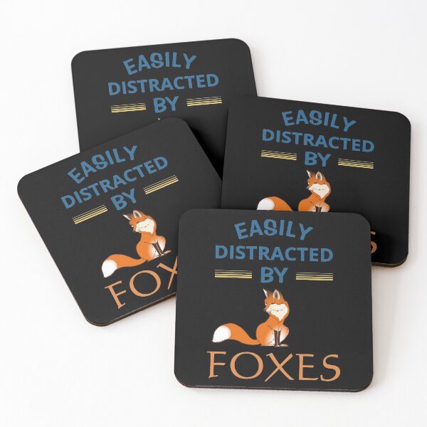 Item preview, Easily Distracted By Foxes designed and sold by Cute  Pawz.