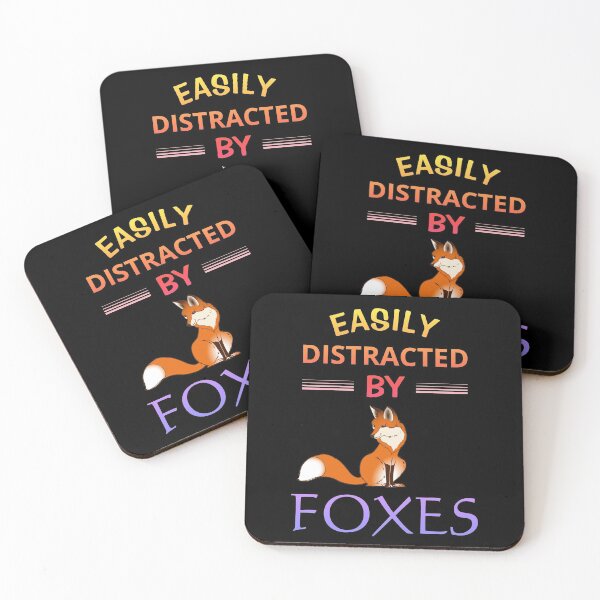 Item preview, Easily Distracted By Foxes designed and sold by Cute  Pawz.