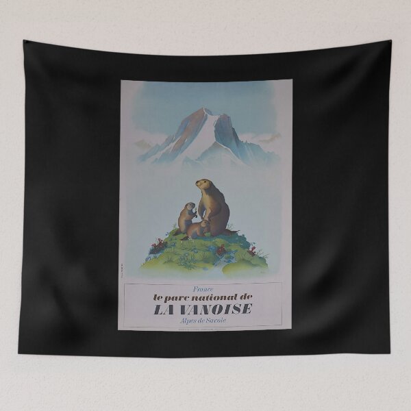 Item preview, La Vanoise retro poster designed and sold by CorasPosters.