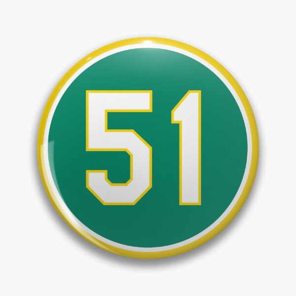 Item preview, Dallas Braden #51 Jersey Number designed and sold by StickBall.
